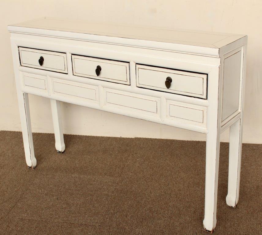 White 3 Drawer Server